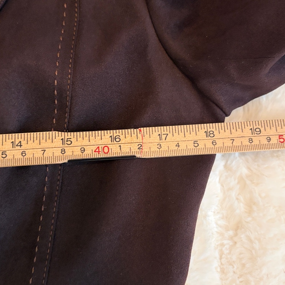 Next Chocolate Brown Suede Two-Piece Skirt Set - Picture 13 of 16